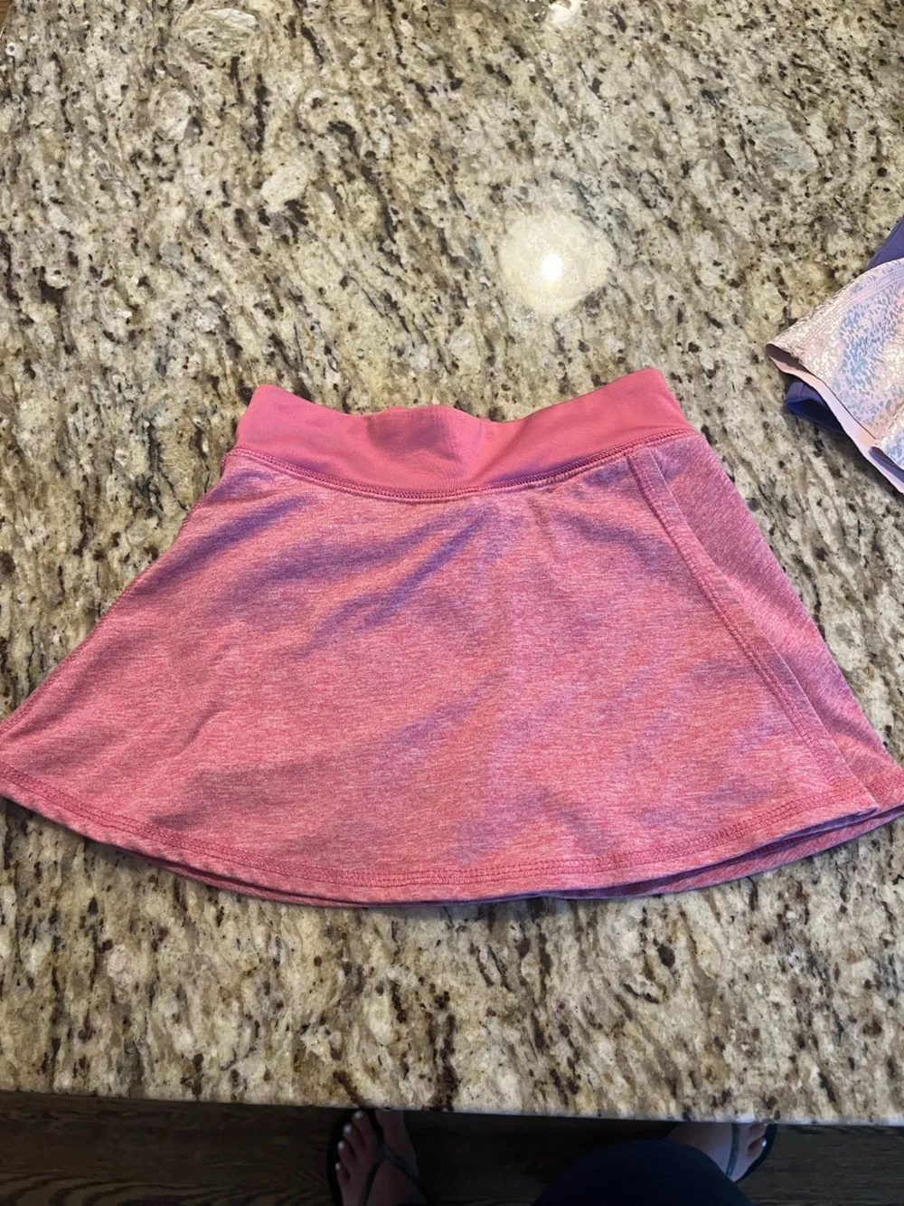 OshKosh B'gosh Girls Pink Heather Athletic Skort